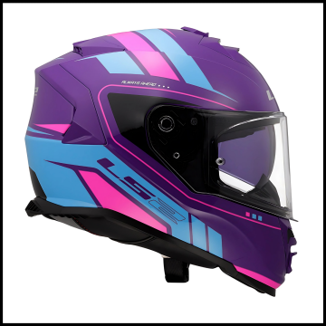 LS2 STORM 2 FIST MOR-MAVİ KAPALI KASK