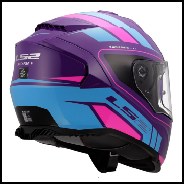 LS2 STORM 2 FIST MOR-MAVİ KAPALI KASK