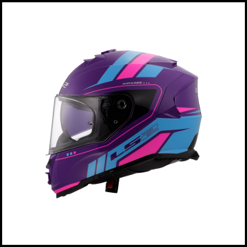 LS2 STORM 2 FIST MOR-MAVİ KAPALI KASK