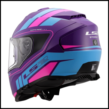 LS2 STORM 2 FIST MOR-MAVİ KAPALI KASK