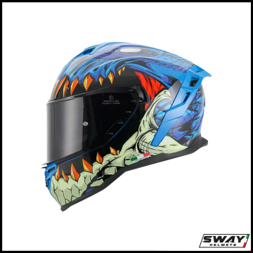 SWAY SW 867 STORM Blue Kapalı Kask