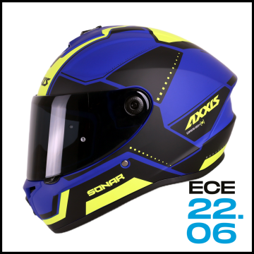 AXXIS DRAKEN S SONAR BLUE MATT KAPALI KASK