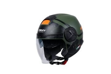SWAY SW 737 GEMINI Army Green Yarım Kask