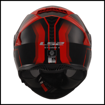 LS2 STORM 2 KRONOS KIRMIZI-GRİ KAPALI KASK