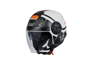 SWAY SW 737 GEMINI Beige Black Yarım Kask