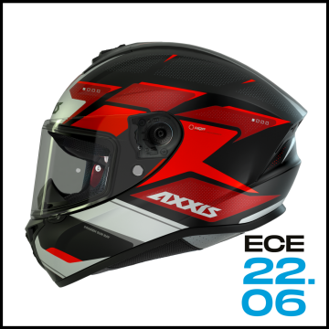 AXXIS DRAKEN S SUNRAY RED MATT KAPALI KASK