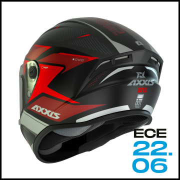 AXXIS DRAKEN S SUNRAY RED MATT KAPALI KASK