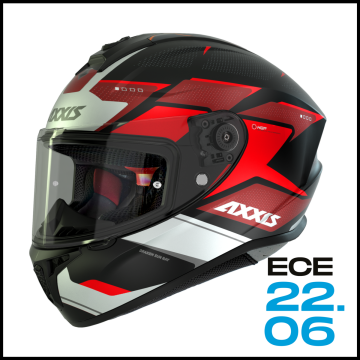 AXXIS DRAKEN S SUNRAY RED MATT KAPALI KASK