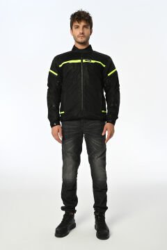 LS2 RIVA MONT SİYAH-NEON SARI