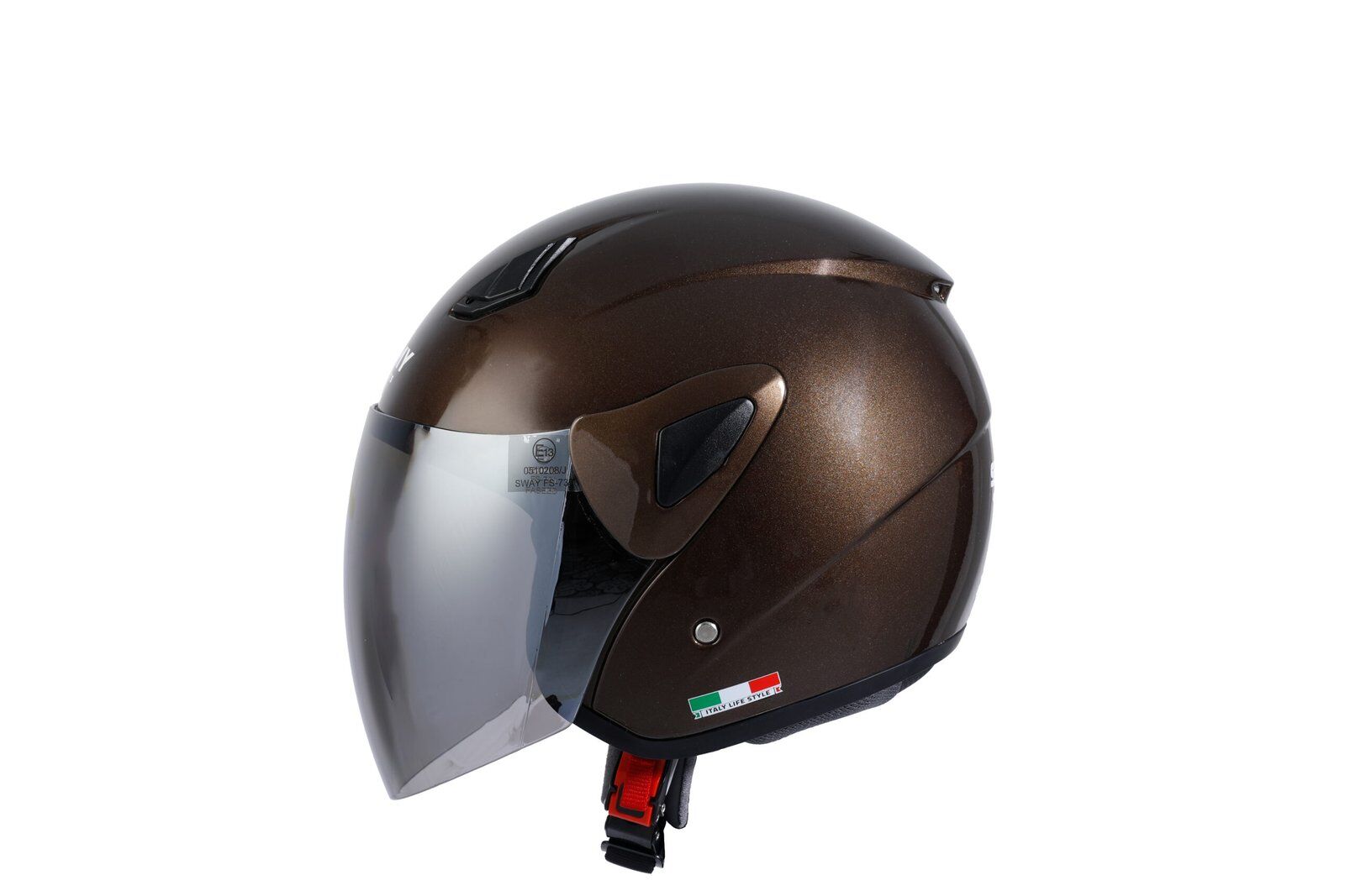 SWAY SW 737 GLOSS Brown Yarım Kask