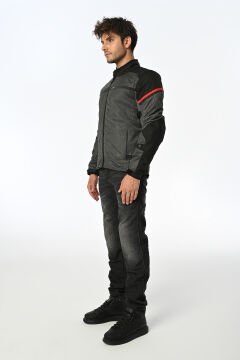 LS2 RIVA MONT SİYAH-GRİ-KIRMIZI