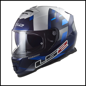 LS2 STORM 2 MCPHEE REPLICA MAVİ-BEYAZ KAPALI KASK