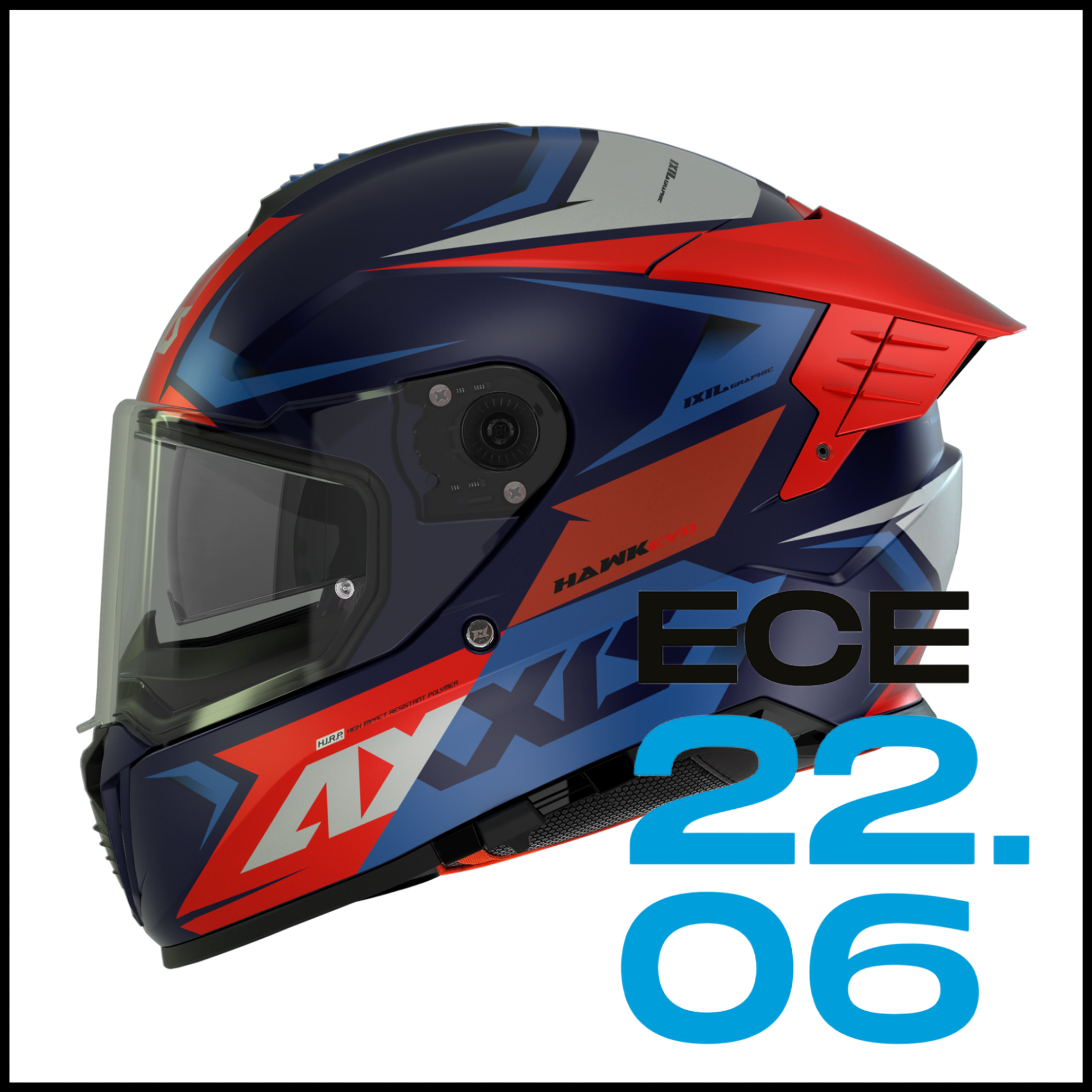 AXXIS HAWK EVO SV IXIL C7 MAT BLUE KAPALI KASK