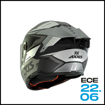 AXXIS HAWK EVO SV IXIL A2 MAT TITANIUM KAPALI KASK