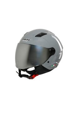 SWAY SW 765 Gloss Nardo Grey-YARIM KASK