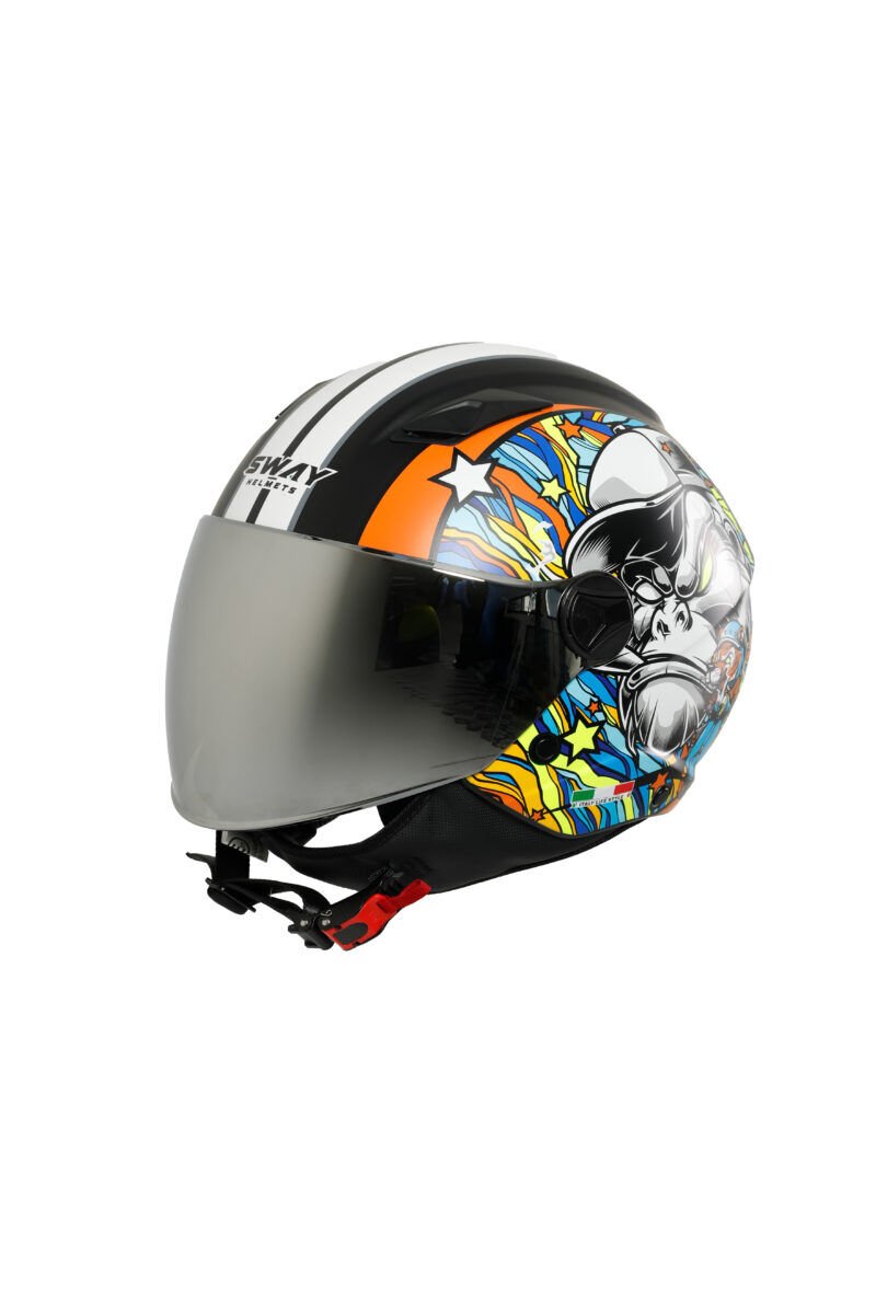 SWAY SW 765 KONG Black-yarım kask