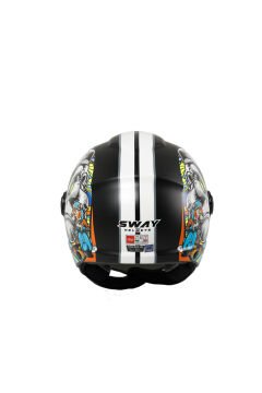 SWAY SW 765 KONG Black-yarım kask