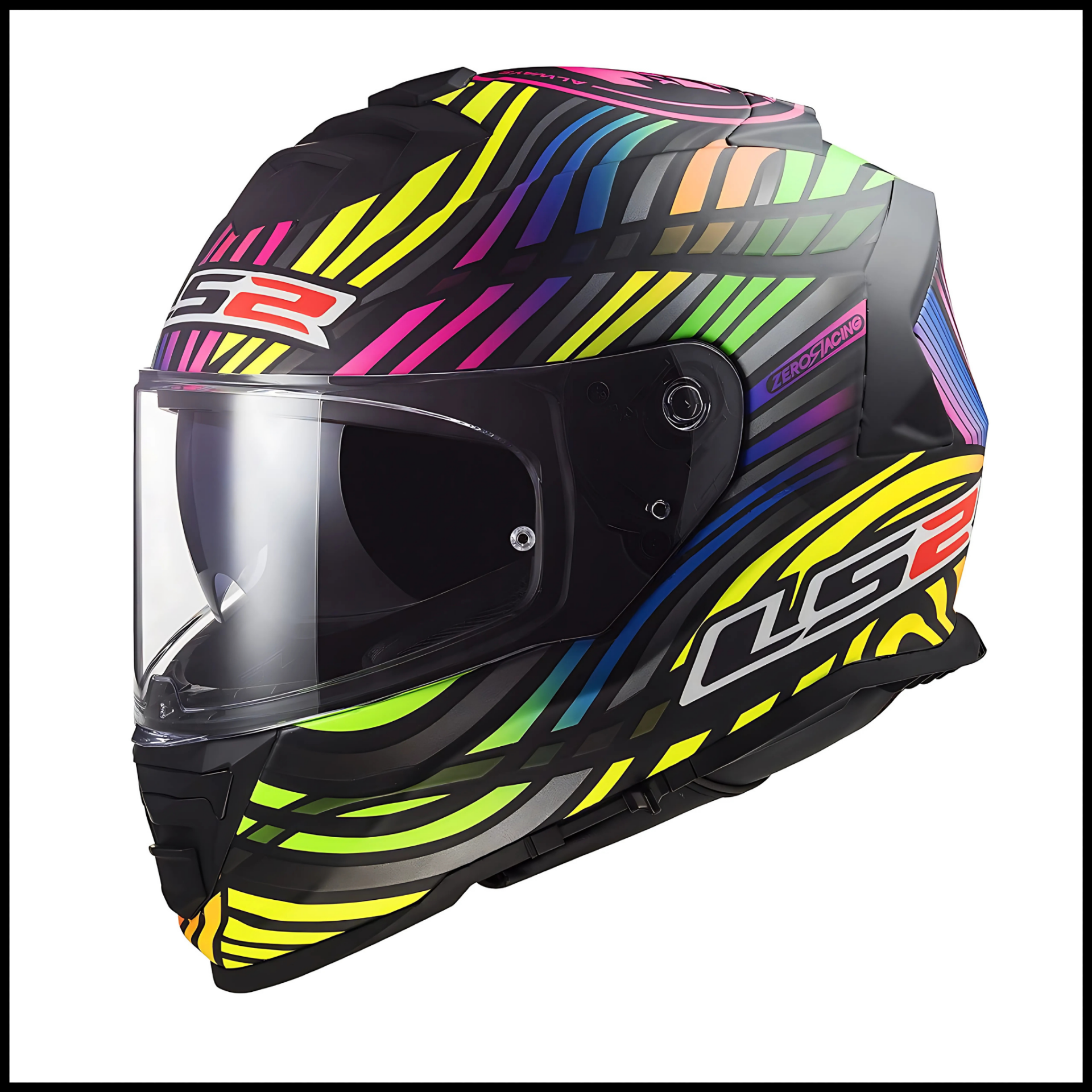 LS2 STORM 2 POWER MAT SİYAH-GÖKKUŞAĞI KAPALI KASK