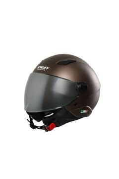 SWAY SW 765 Matt Brown-yarım kask