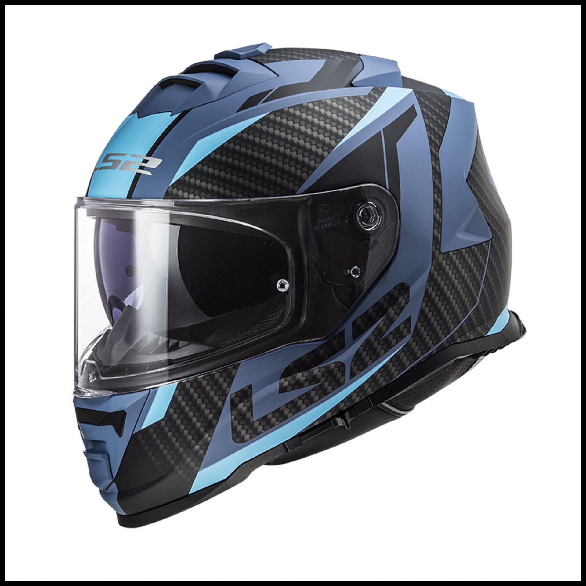 LS2 STORM 2 RACER MAT MAVİ KAPALI KASK