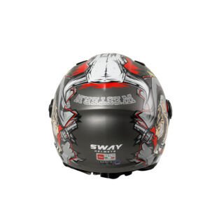 SWAY SW 765 WANTED Black-yarım kask