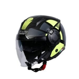 SWAY SW 766 GEKO Black Yellow Yarım Kask