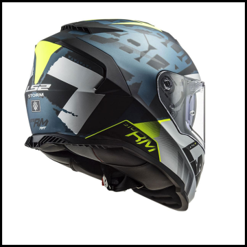 LS2 STORM 2 SPRINTER MAT SİYAH-GRİ-COBALT KAPALI KASK