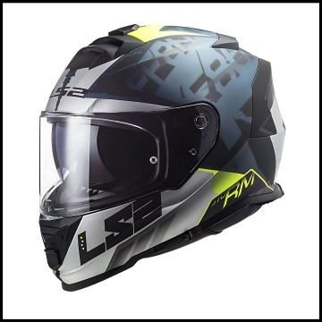LS2 STORM 2 SPRINTER MAT SİYAH-GRİ-COBALT KAPALI KASK