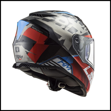 LS2 STORM 2 SPRINTER MAT SİYAH-KIRMIZI-TITANIUM KAPALI KASK