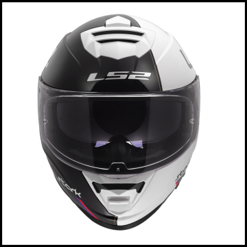 LS2 STORM 2 STARK BEYAZ-KIRMIZI-MAVİ-SARI KAPALI KASK