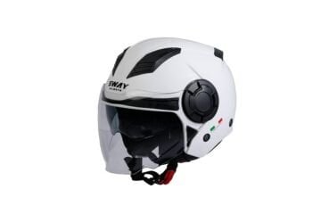 SWAY SW 766 SOLID GLOSS White Yarım Kask