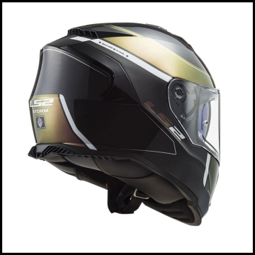 LS2 STORM 2 VELVET MAT SİYAH-GÖKKUŞAĞI KAPALI KASK