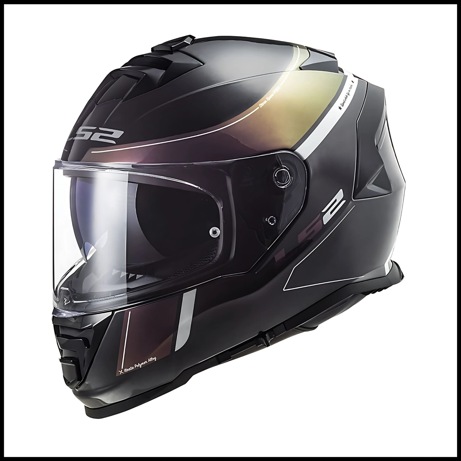 LS2 STORM 2 VELVET MAT SİYAH-GÖKKUŞAĞI KAPALI KASK