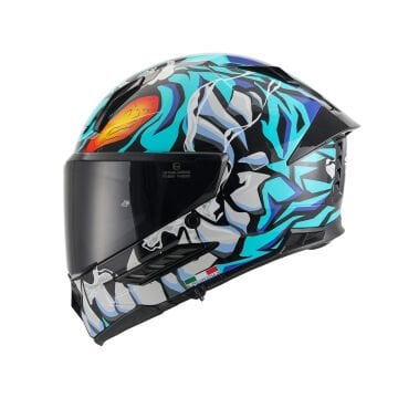 SWAY SW 868 CANNIBAL Black Blue Kapalı Kask