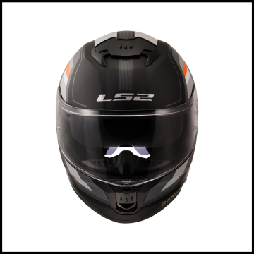 LS2 STREAM 2 VINTAGE MAT SİYAH-GRİ-BEYAZ-KIRMIZI KAPALI KASK