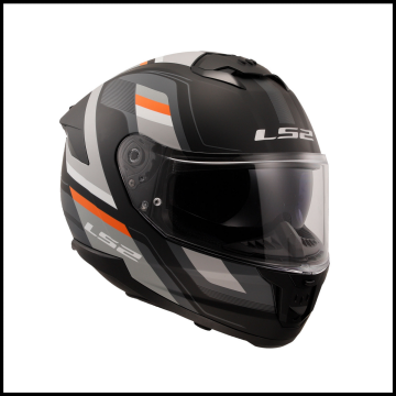 LS2 STREAM 2 VINTAGE MAT SİYAH-GRİ-BEYAZ-KIRMIZI KAPALI KASK
