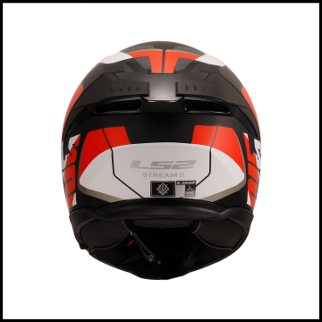 LS2 STREAM 2 ROAD MAT SİYAH-KIRMIZI-BEYAZ-GRİ KAPALI KASK