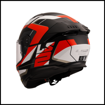 LS2 STREAM 2 ROAD MAT SİYAH-KIRMIZI-BEYAZ-GRİ KAPALI KASK