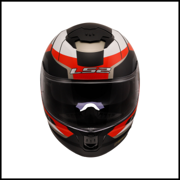 LS2 STREAM 2 ROAD MAT SİYAH-KIRMIZI-BEYAZ-GRİ KAPALI KASK