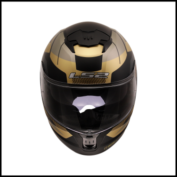 LS2 STREAM 2 ROAD MAT SİYAH-GOLD-GRİ KAPALI KASK