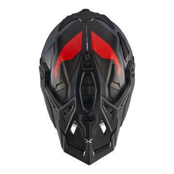 NEXX X.WED 3 KEYO KARBON MAT GRİ-KIRMIZI KASK-CROSS VE ENDURO KASK