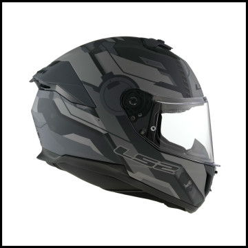 LS2 STREAM 2 SHADOW MAT TITANIUM-GRİ KAPALI KASK