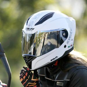 SWAY SW 850 White Silver-kapalı kask
