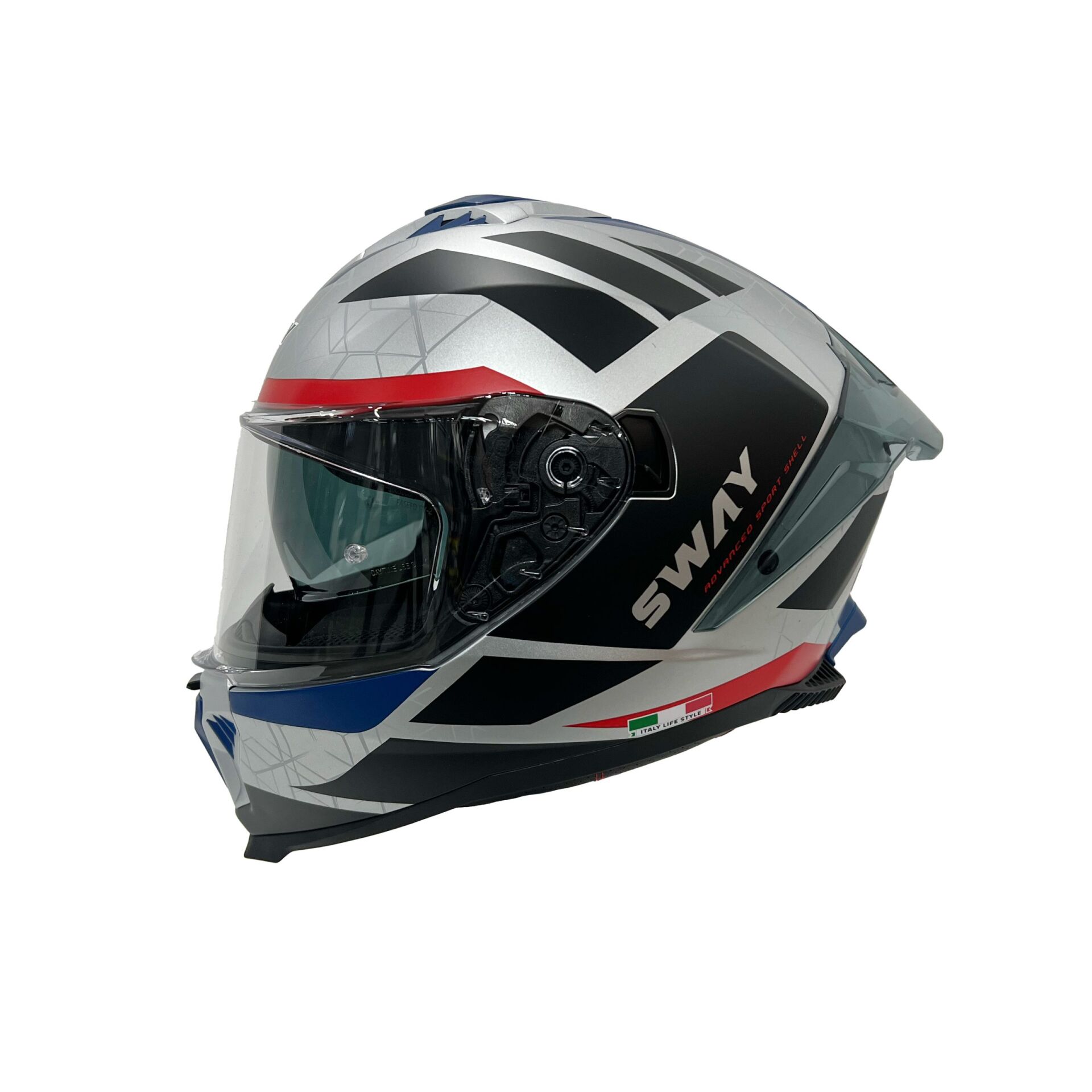 SWAY SW 865 EVOQUE BEYAZ SİYAH KIRMIZI KAPALI KASK