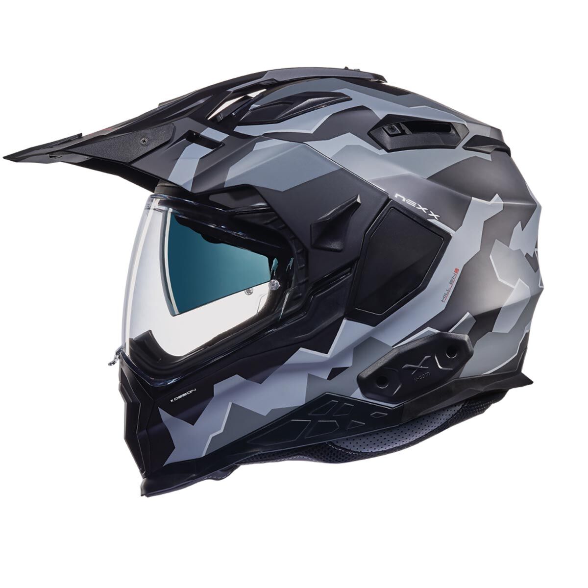 NEXX X.WED 2 HILL END MAT SİYAH-GRİ KASK