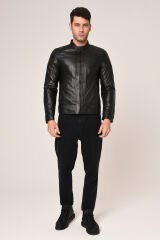 VEXO MOTO DERİ MONT SİYAH