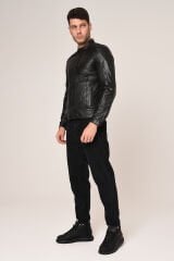 VEXO MOTO DERİ MONT SİYAH