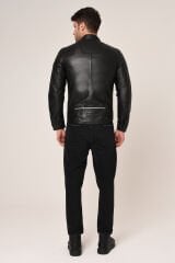 VEXO MOTO DERİ MONT SİYAH