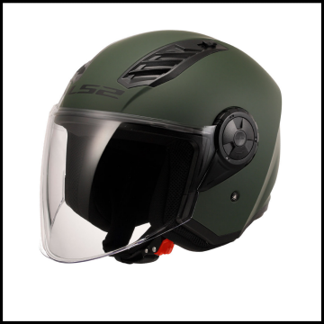 LS2 AIRFLOW 2 MAT YEŞİL YARIM KASK