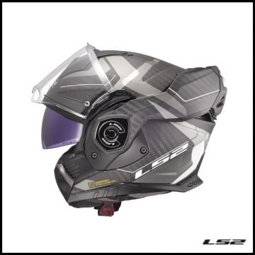 LS2 ADVANT X KARBON HORIZON MAT GÜMÜŞ-GRİ KASK